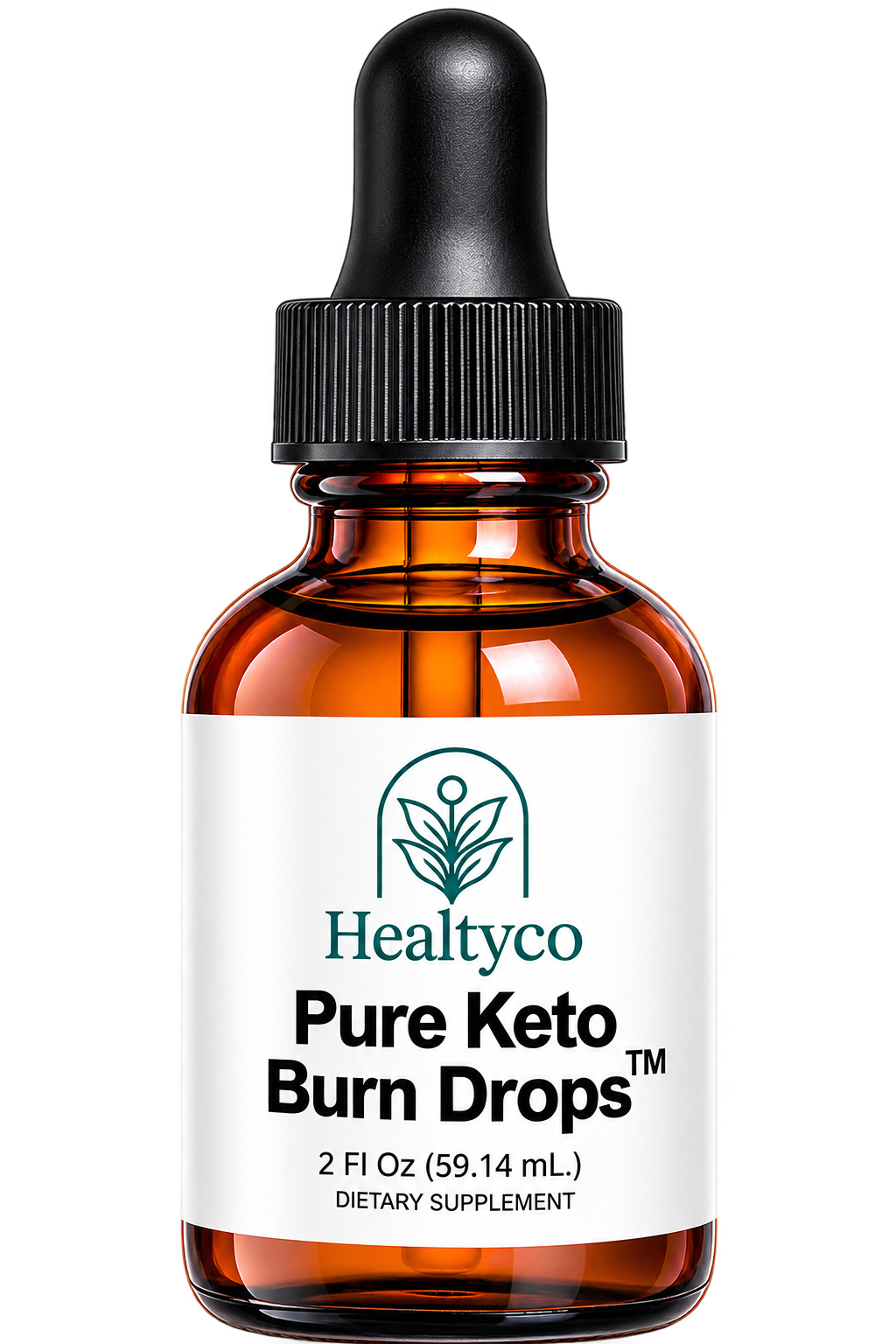 Pure Keto Burn Drops dropper bottle, front label visible